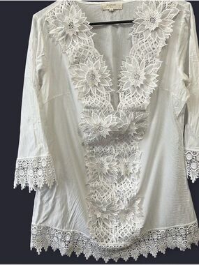 Solitaire Swim White Boho Cover Up